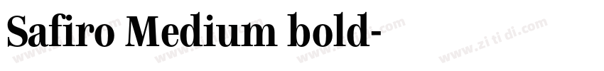 Safiro Medium bold字体转换
